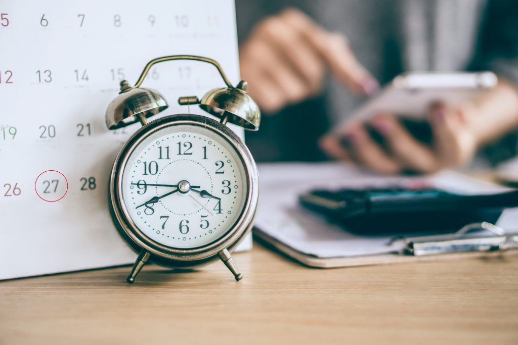 Due date; time; tax; deadline