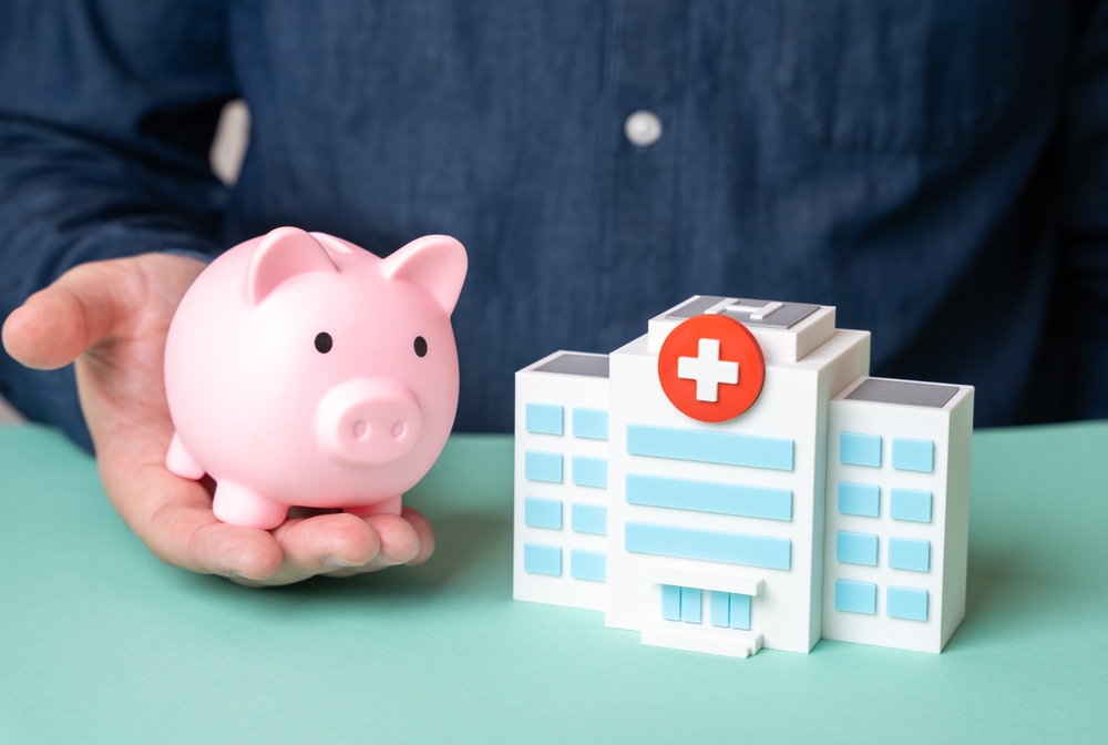 Savings and healthcare funding concept